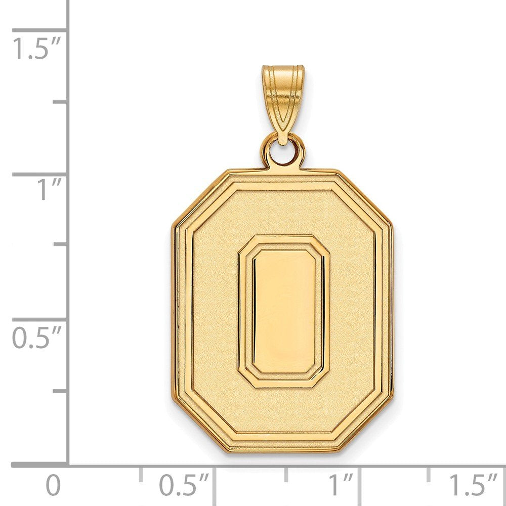 10k Gold LogoArt The Ohio State University Letter O Extra Large Pendant Q1Y048OSU