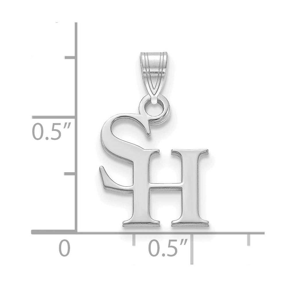 Sterling Silver Official Licensed Collegiate Sam Houston State University (SHSU) Small Pendant