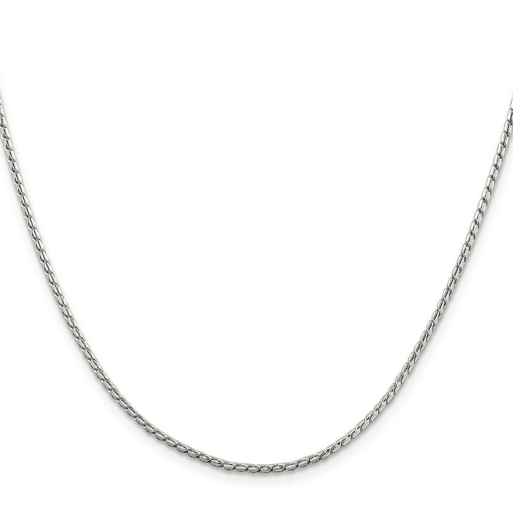 Sterling Silver 1.75mm Round Franco Chain 22 Inches