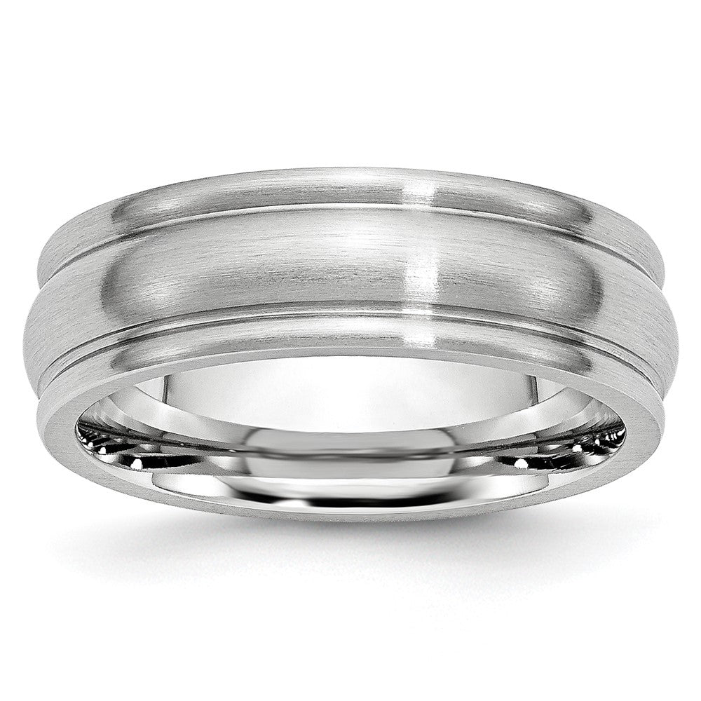 Cobalt Satin 7mm Rounded Edge Band Size - 10