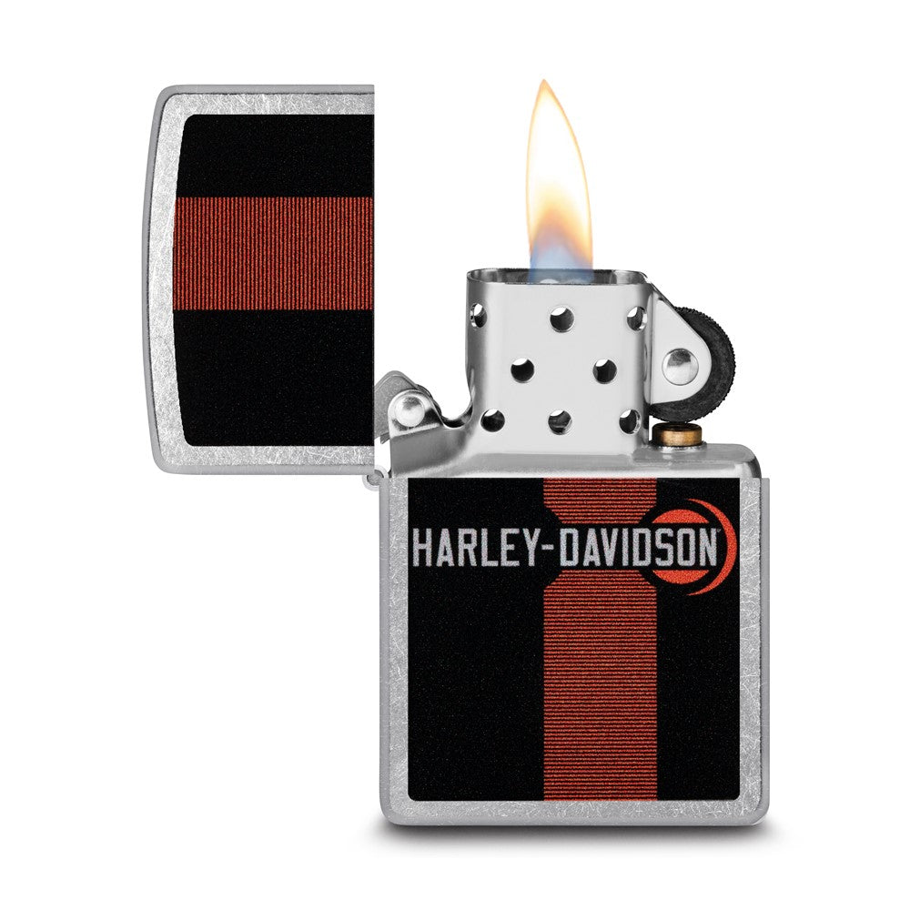 Zippo Street Chrome Harley Davidson Color Image Lighter