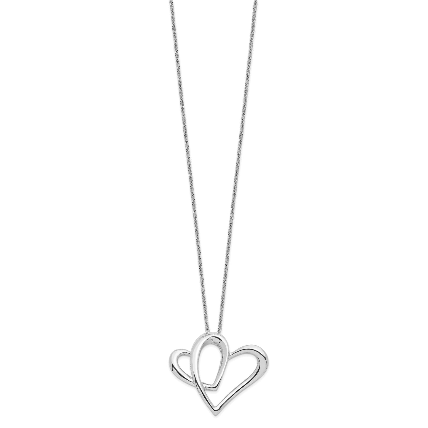 Sentimental Expressions Sterling Silver Rhodium-plated Mother A Part of My Heart 18 Inch Necklace 18 Inches