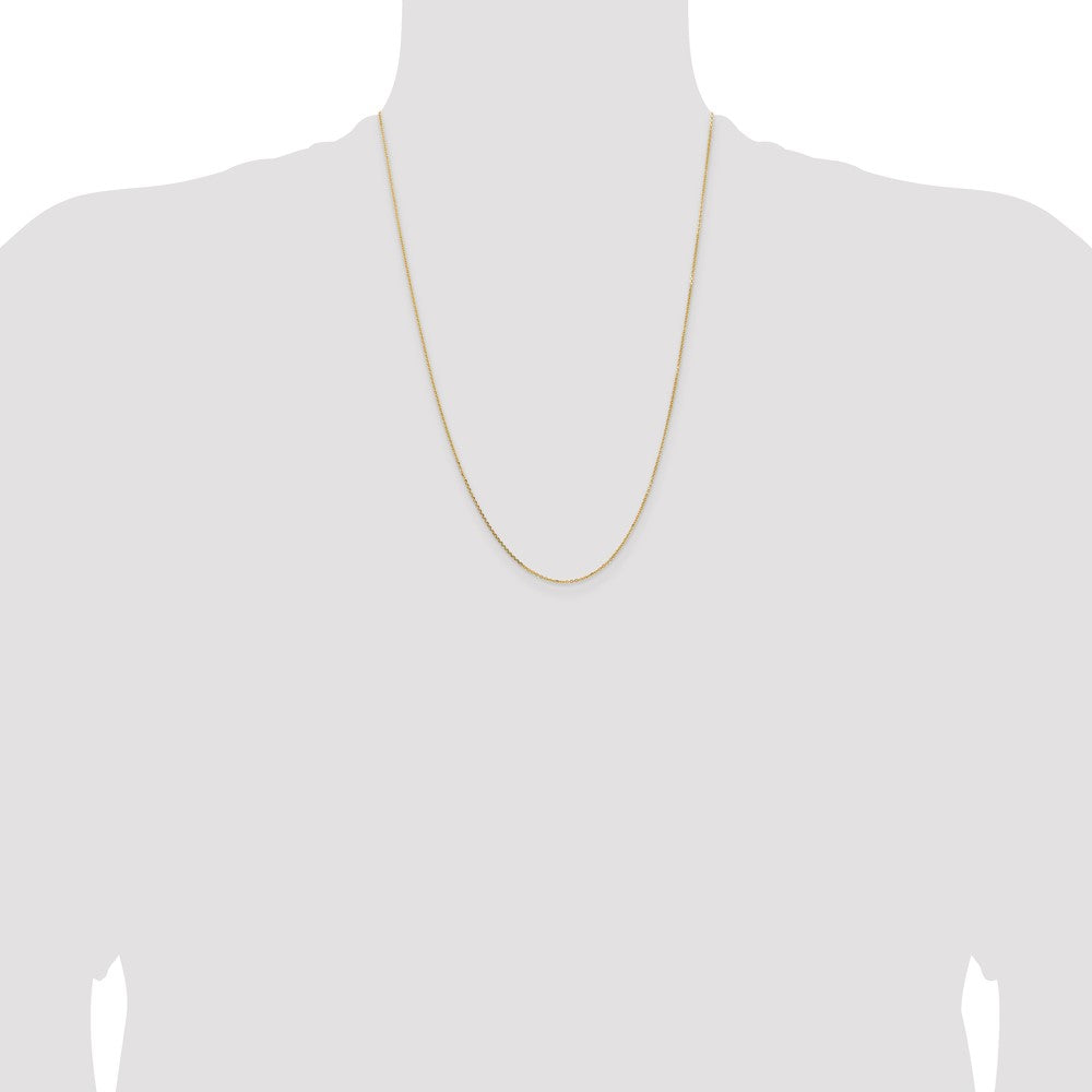 14K 1.05mm D/C Cable Chain