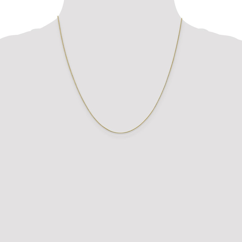10k White Gold .5mm Baby Box Chain