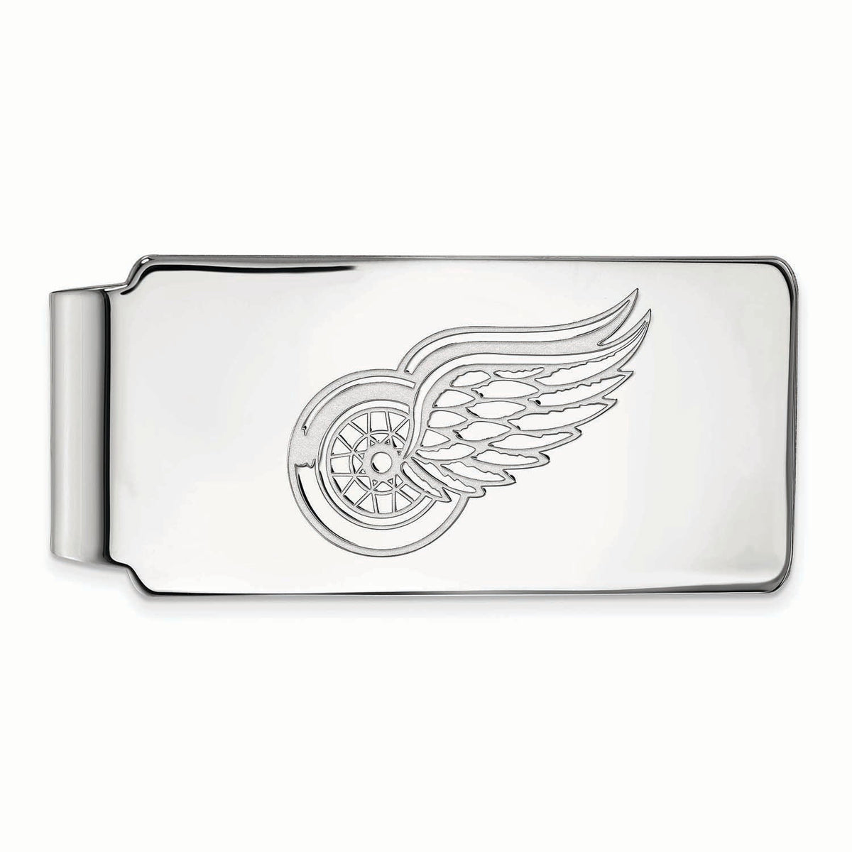 Silver Detroit Red Wings Money Clip