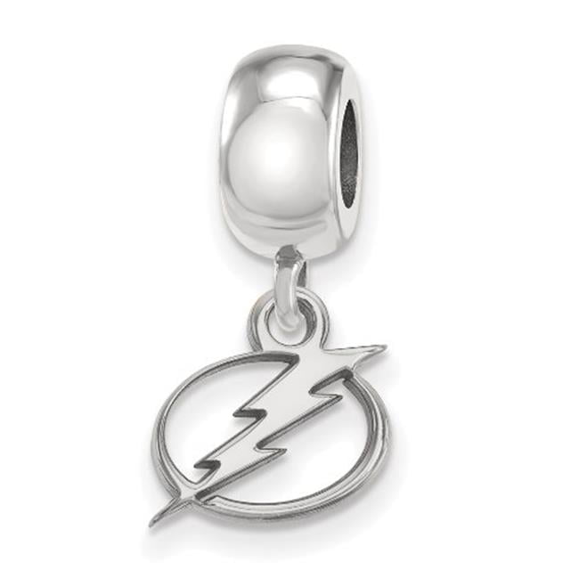 LogoArt SS030LIG Sterling Silver NHL Tampa Bay Lightning Dangle Bead Charm, Extra Small