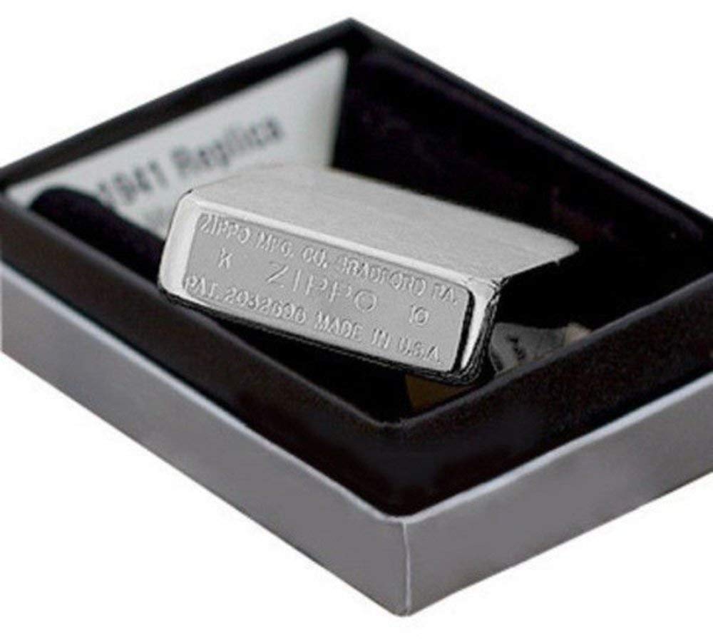 Zippo 1941 Replica Brushed Chrome Pocket Lighter