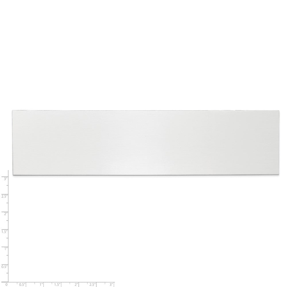 1 7/8 x 7 1/2 Polished Aluminum Plates-Set of 6