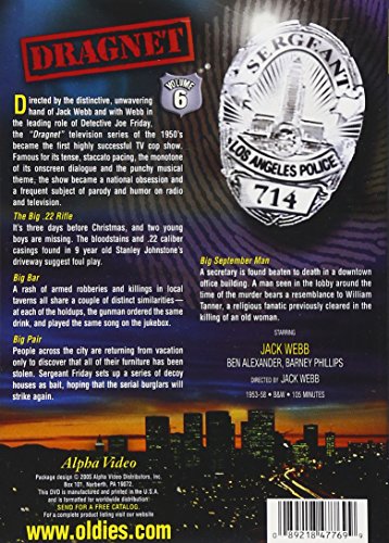 Dragnet 6 (DVD), Alpha Video, Drama