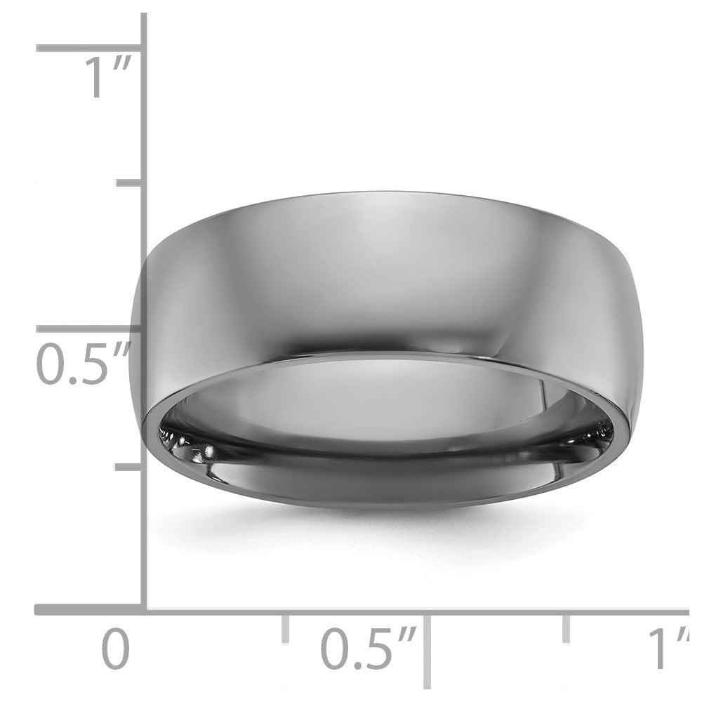 Chisel Tantalum Polished 8mm Band Size - 10