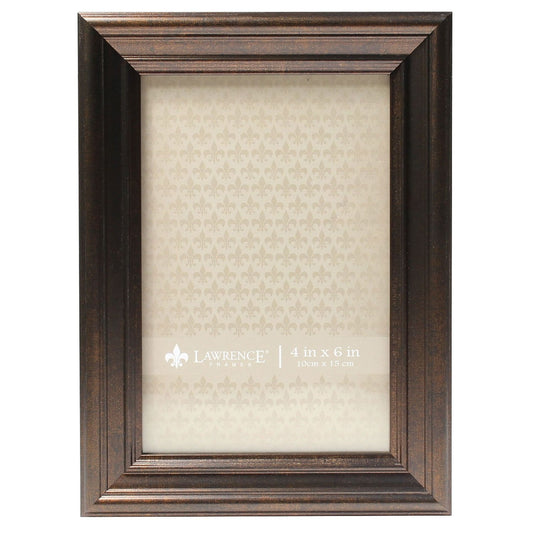 Lawrence Frames 4x6 Classic Detailed Oil Rubbed Bronze Picture Frame 535546