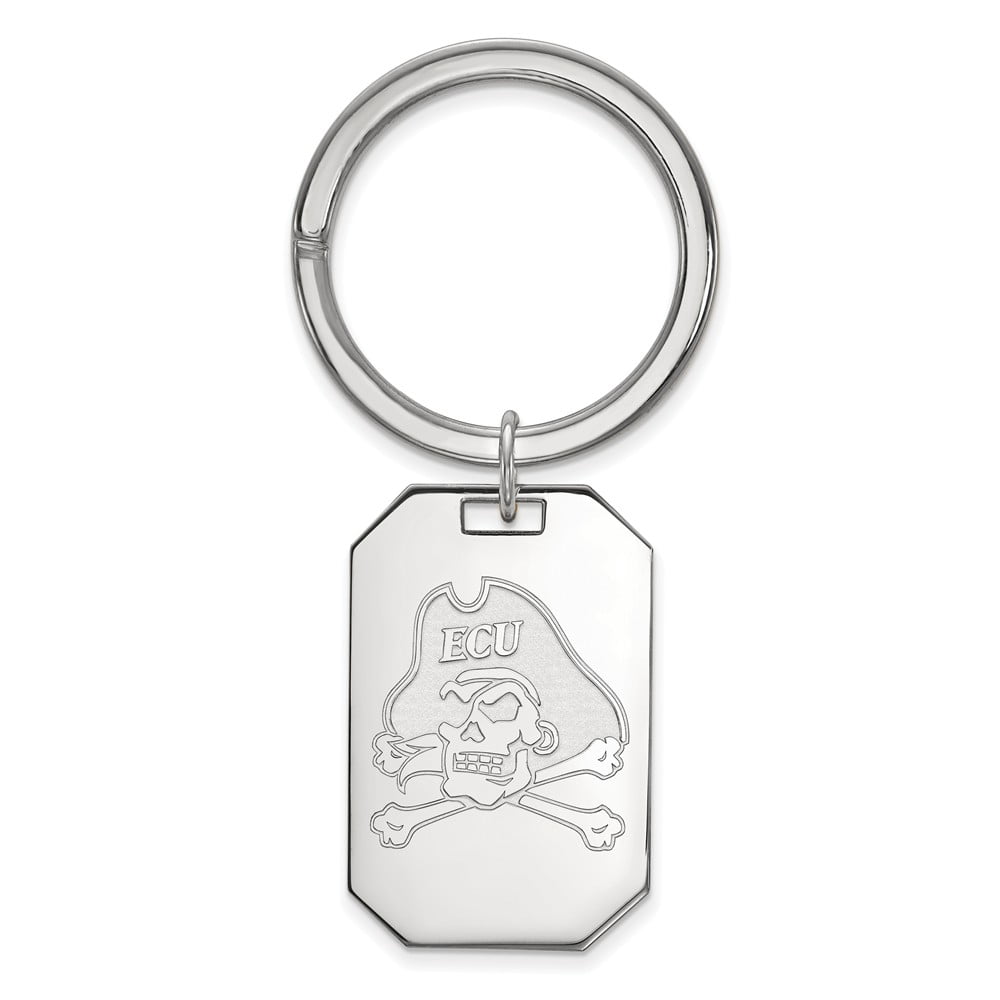 Sterling Silver East Carolina U Key Chain