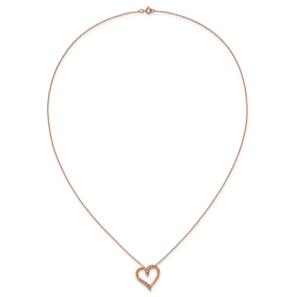 10kr Diamond Heart 18 Necklace