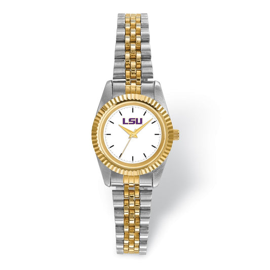 LogoArt Louisiana State University Pro Two-tone Ladies Quartz Watch QLSU167