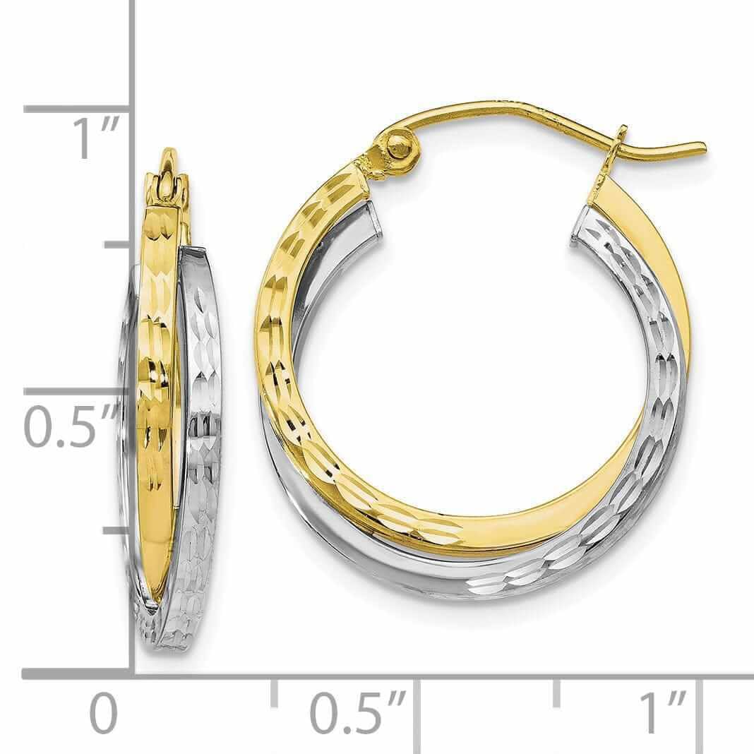 14K 4mm Diamond-Cut Rope Chain 8  inches