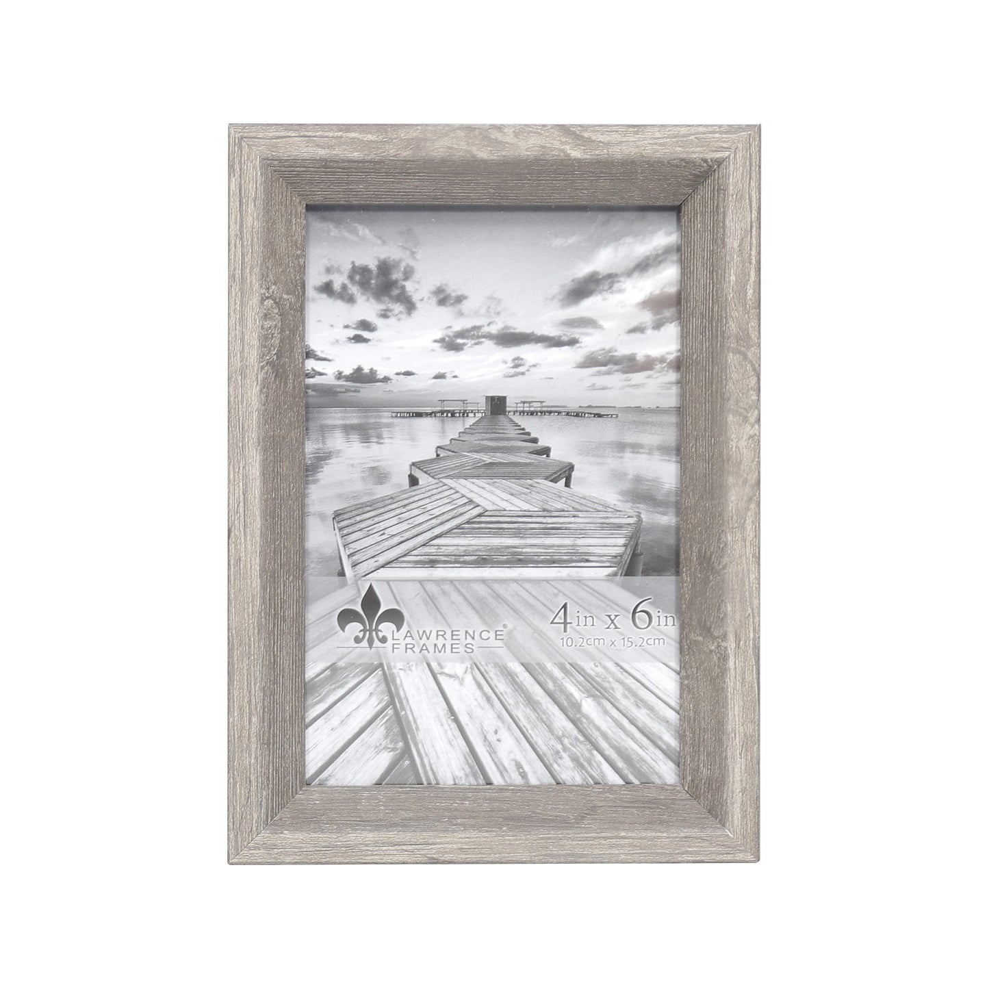 Lawrence Frames 4x6 Bradley Gray Picture Frame