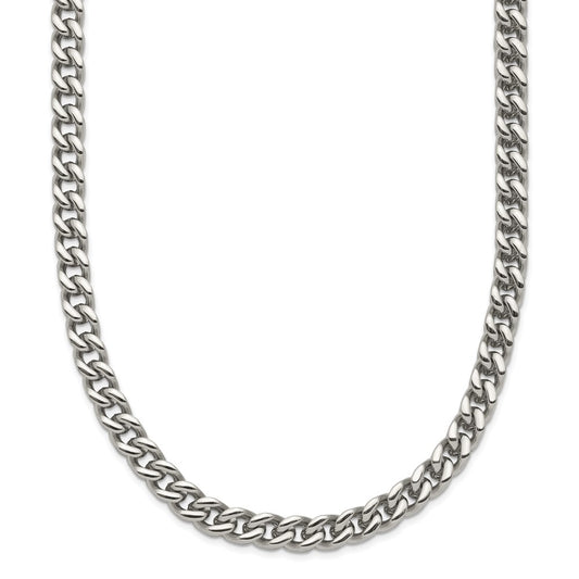 Stainless Steel Polished 24in Franco Chain