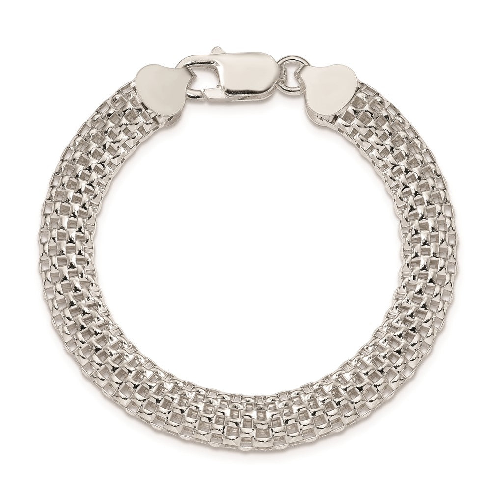 Sterling Silver 8mm Mesh Bracelet 7 inches