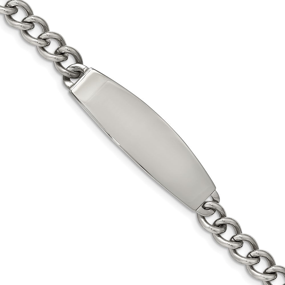 Stainless Steel Polished 8.5in ID Bracelet 8.75 inches