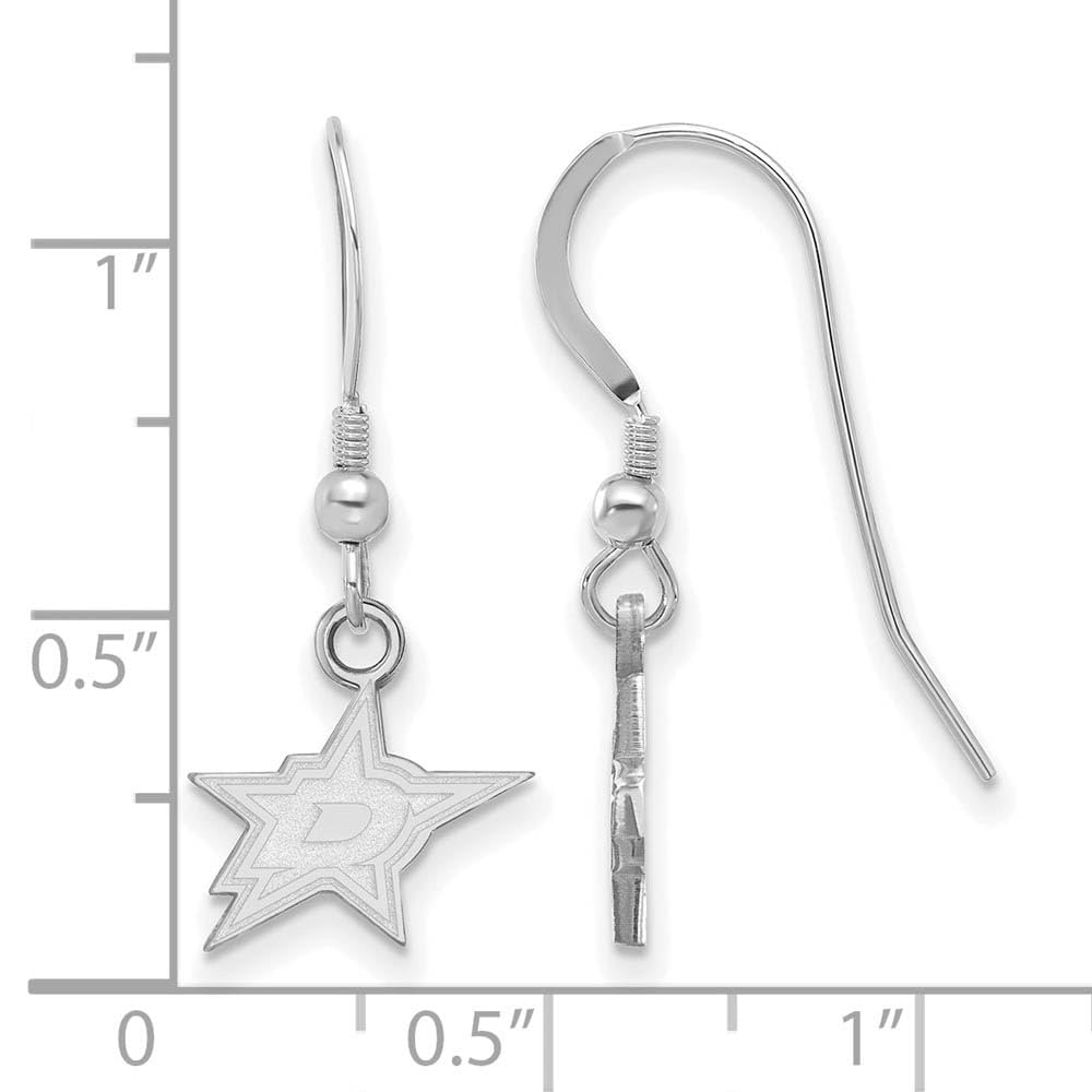 Women's Dallas Stars Sterling Silver XS Dangle Earrings