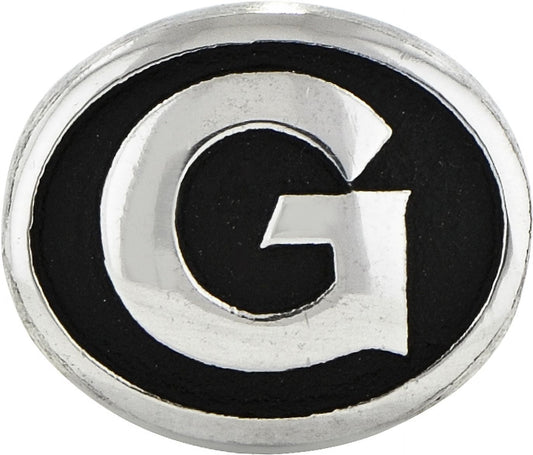 Sterling Silver Antiqued Georgetown University Collegiate Bead