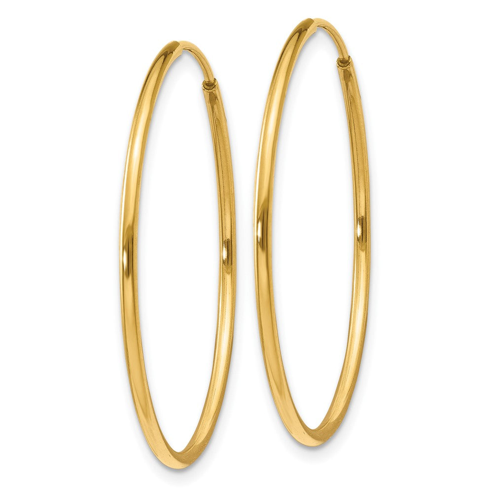 14k 1.00mm Endless Hoop Earring