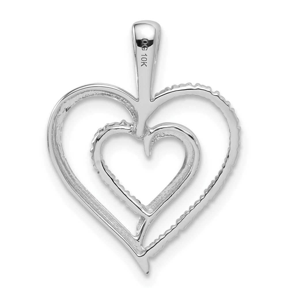 10kw Diamond Heart Pendant
