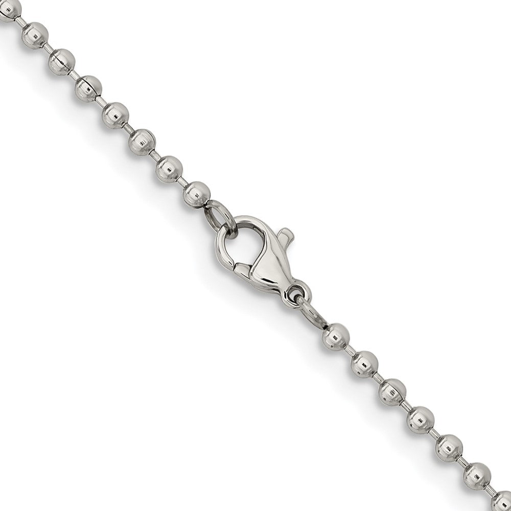 Stainless Steel Polished 2.4mm 30in Ball Chain