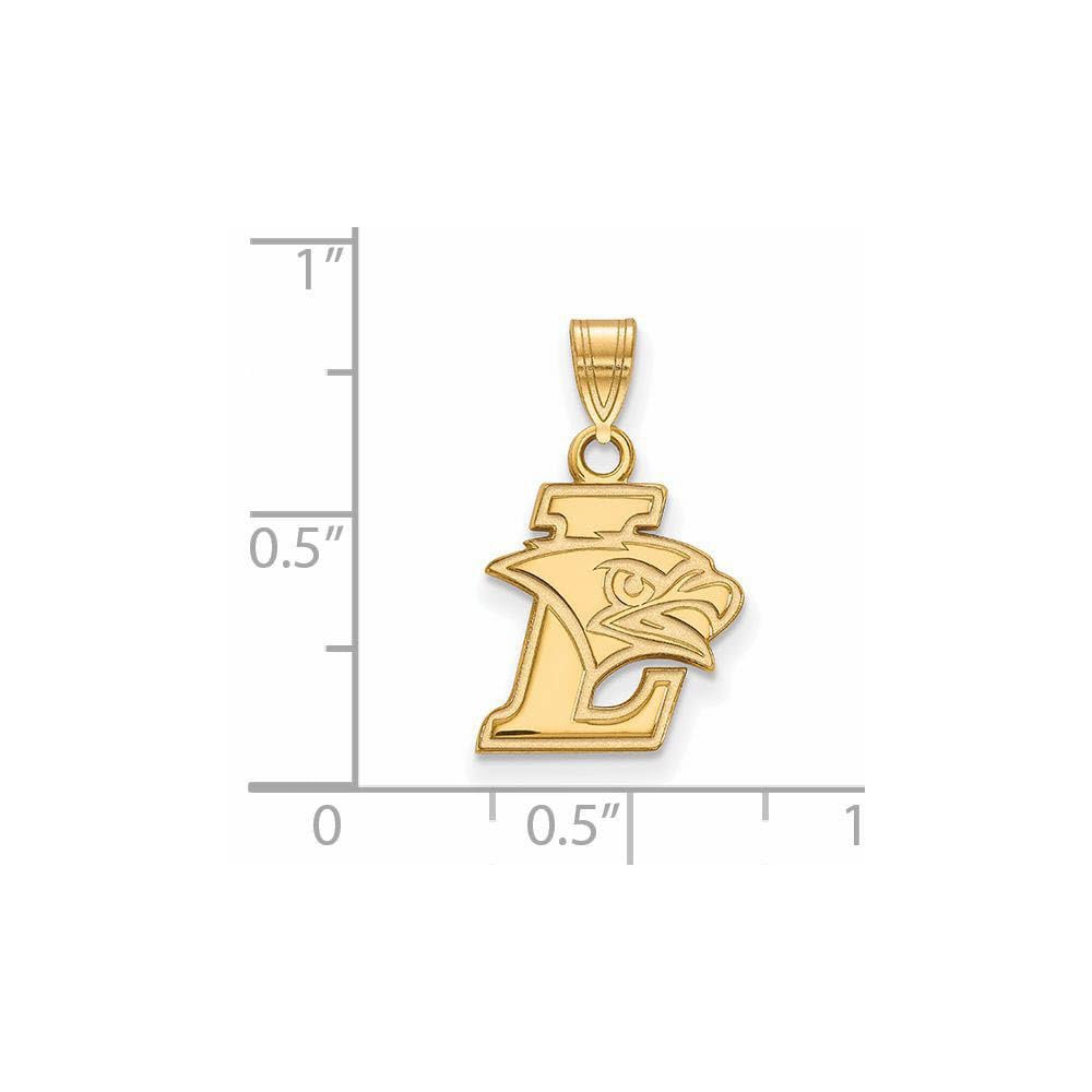 14k Yellow Gold Official Licensed Collegiate Lehigh University (LU) Small Pendant