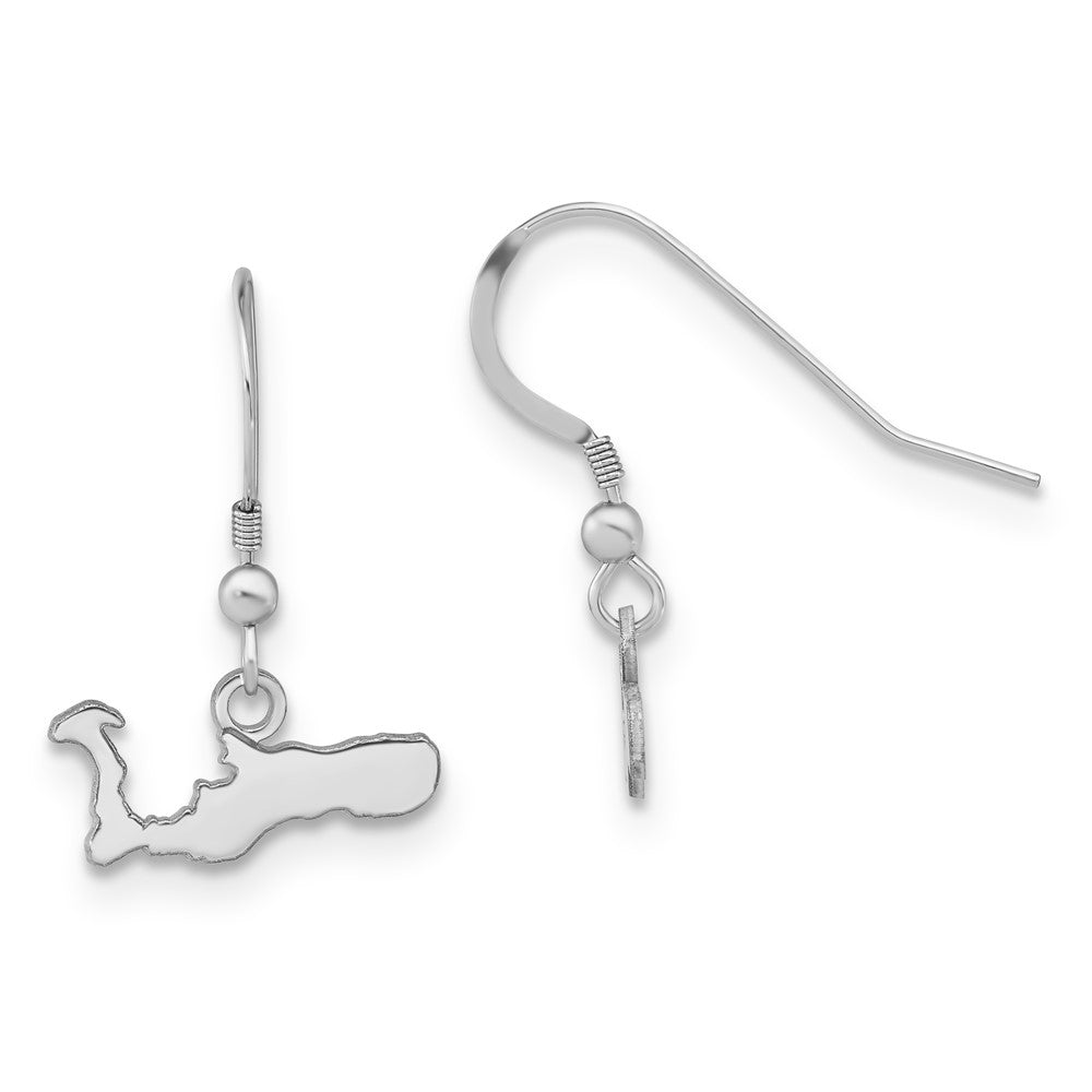 Sterling Silver With Rhodium Cayman Island Dangle Earring
