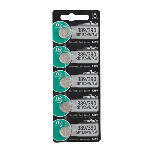 Pkg/5 Type 389/390 MuRata Watch Battery Tear Strip QSWB389