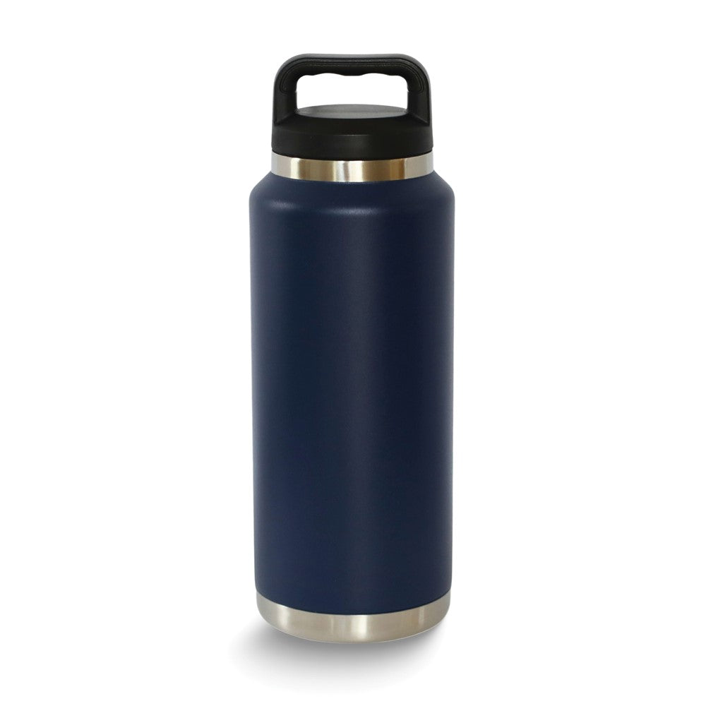 Stainless Steel Navy 36 ounce Water Bottle
