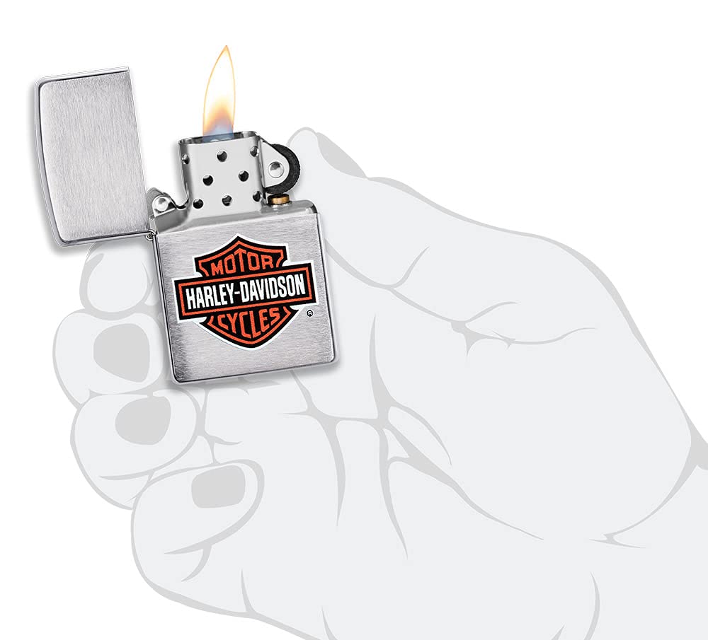 Zippo H-D Logo, Brushed Chrome 200HD.H252