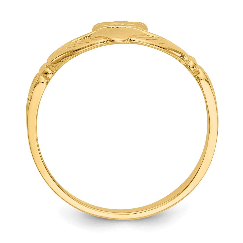 14k Baby Claddagh Ring Size 3