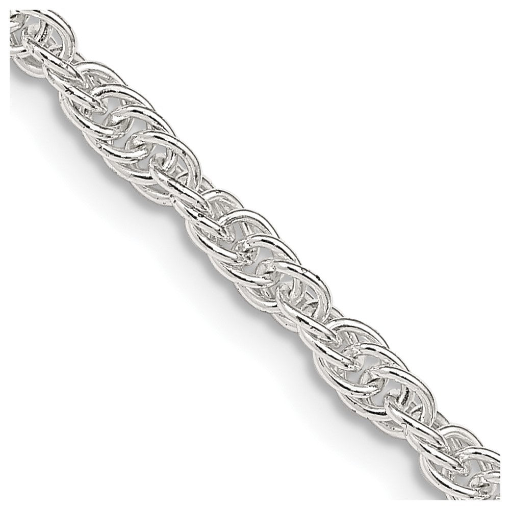 Sterling Silver 2.75mm Loose Rope Chain 18 Inches