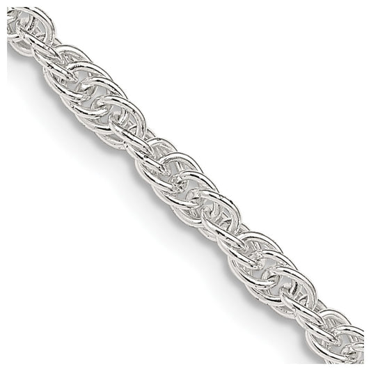 Sterling Silver 2.75mm Loose Rope Chain 18 Inches