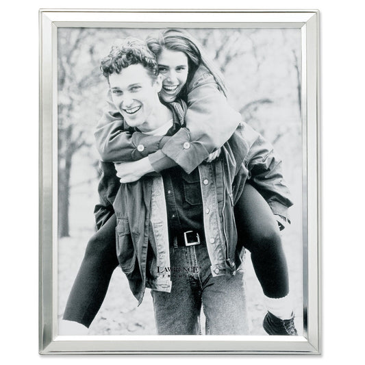 Lawrence Frames 750180 Lawrence Frames Brushed Silver Plated 8x10 Metal Picture Frame