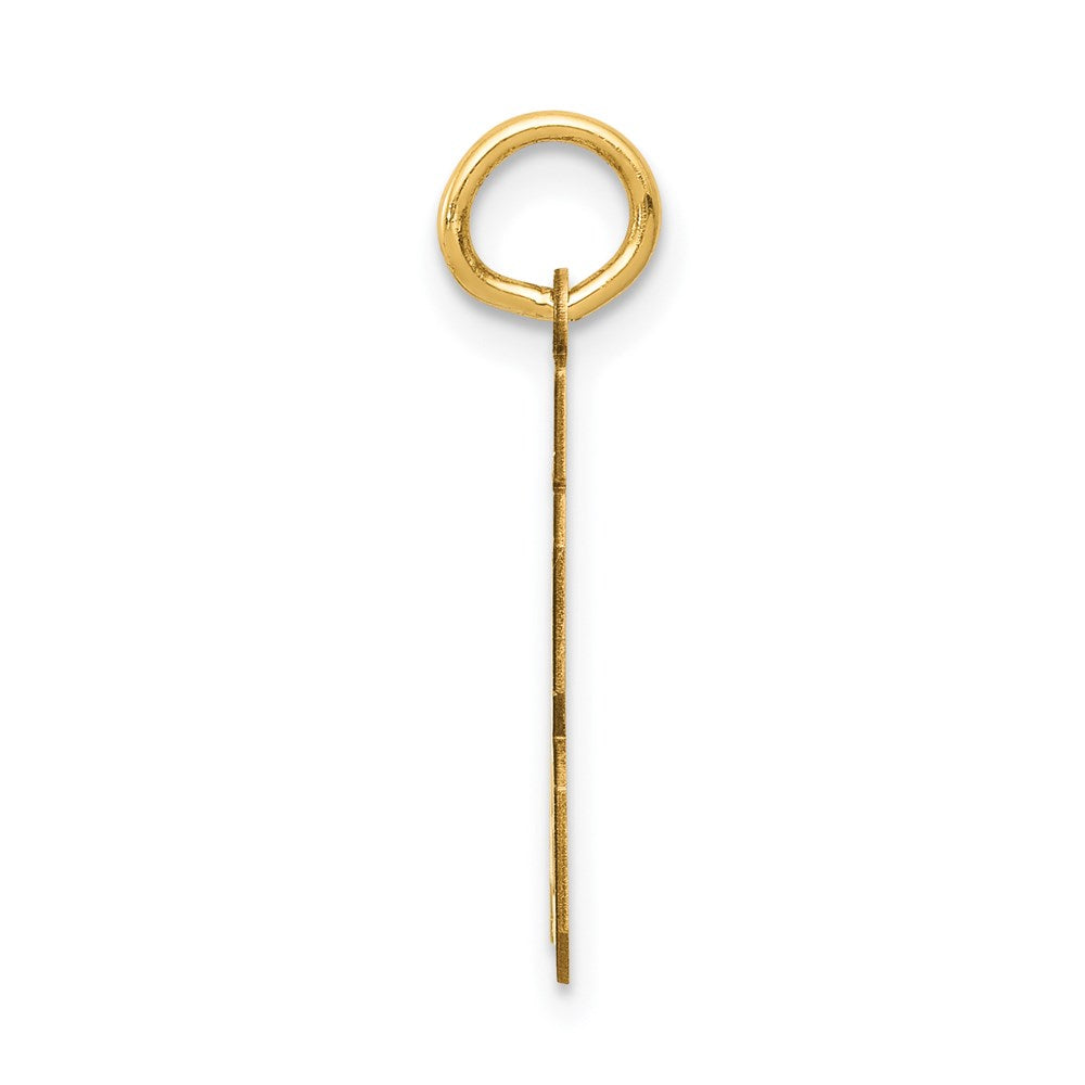 14k Small Satin Number 83 Charm