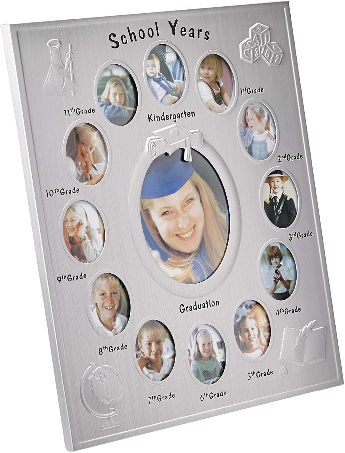 Jaf Gifts 2" x 3" Aluminum Picture Frames, Silver, 13-Pieces