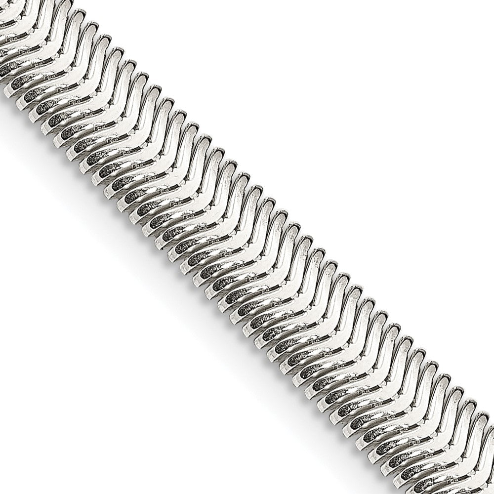 Sterling Silver 6.25mm Flat Oval Snake Chain 16 Inches