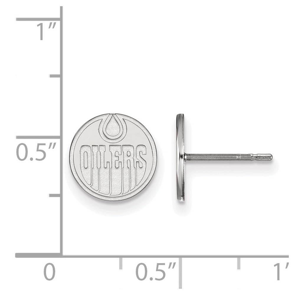 Women's Edmonton Oilers Sterling Silver XS Post Earrings