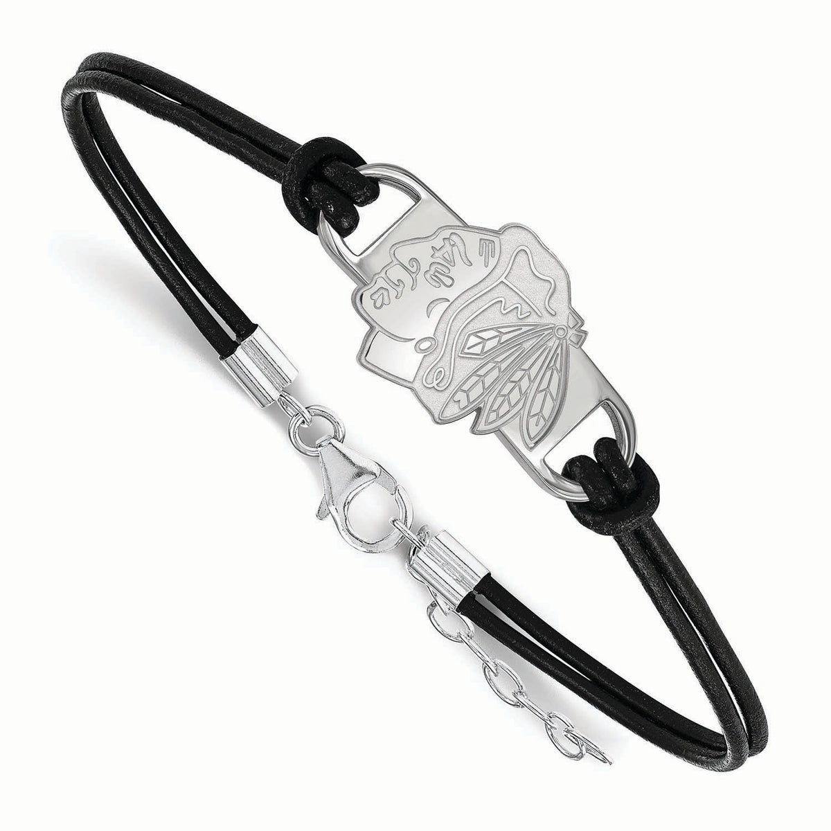 Women's Chicago Blackhawks Leather Bracelet