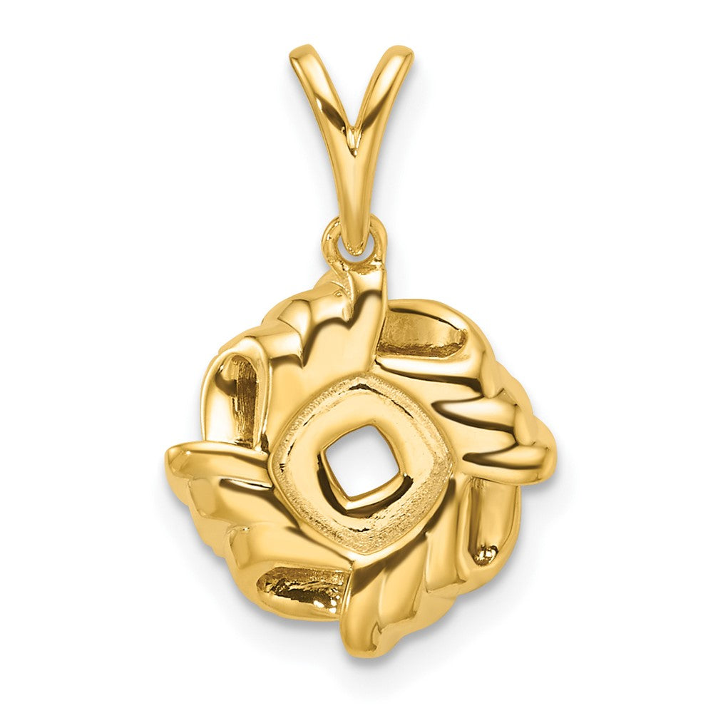 14k 1/5 carat Lab Grown Diamond VS/SI+ G+ Love Knot Pendant