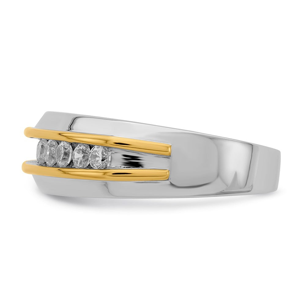 10K WG shank, YG parts Men's Dia Band
