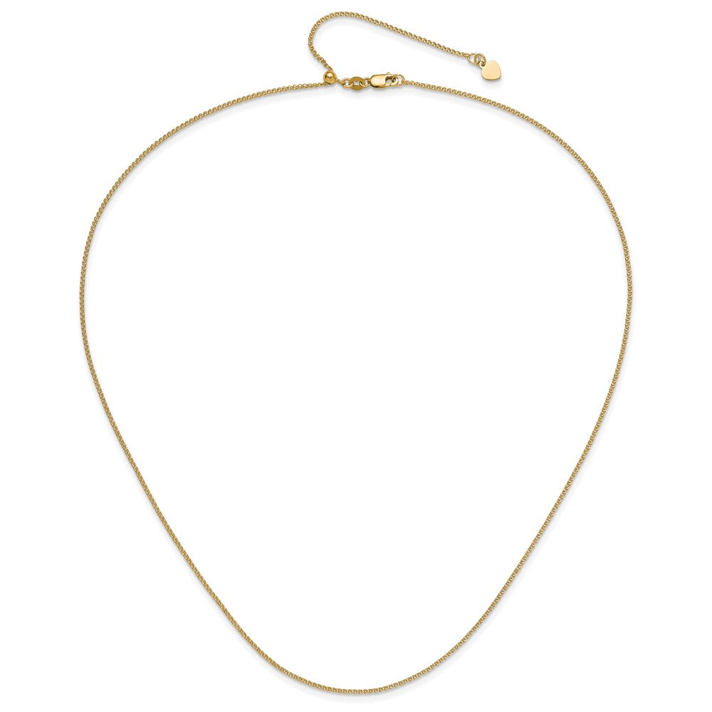 14K Adjustable 1.2 mm D/C Double Curb Chain