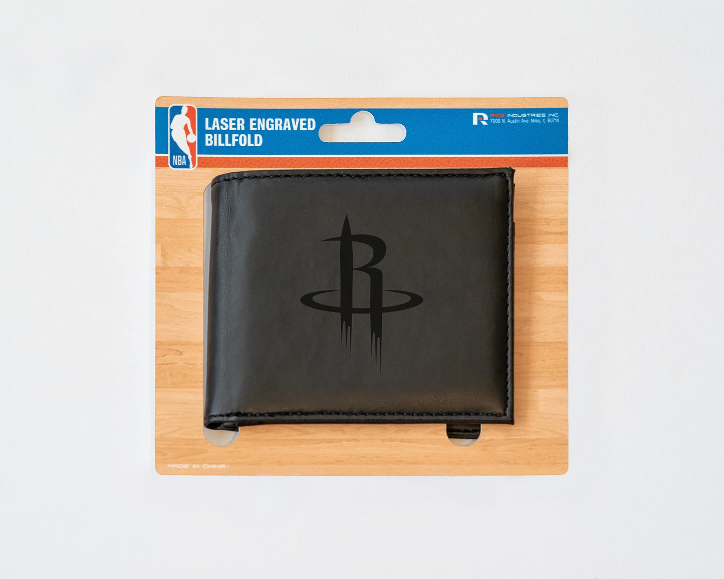 4" Black NBA Houston Rockets Billfold Wallet