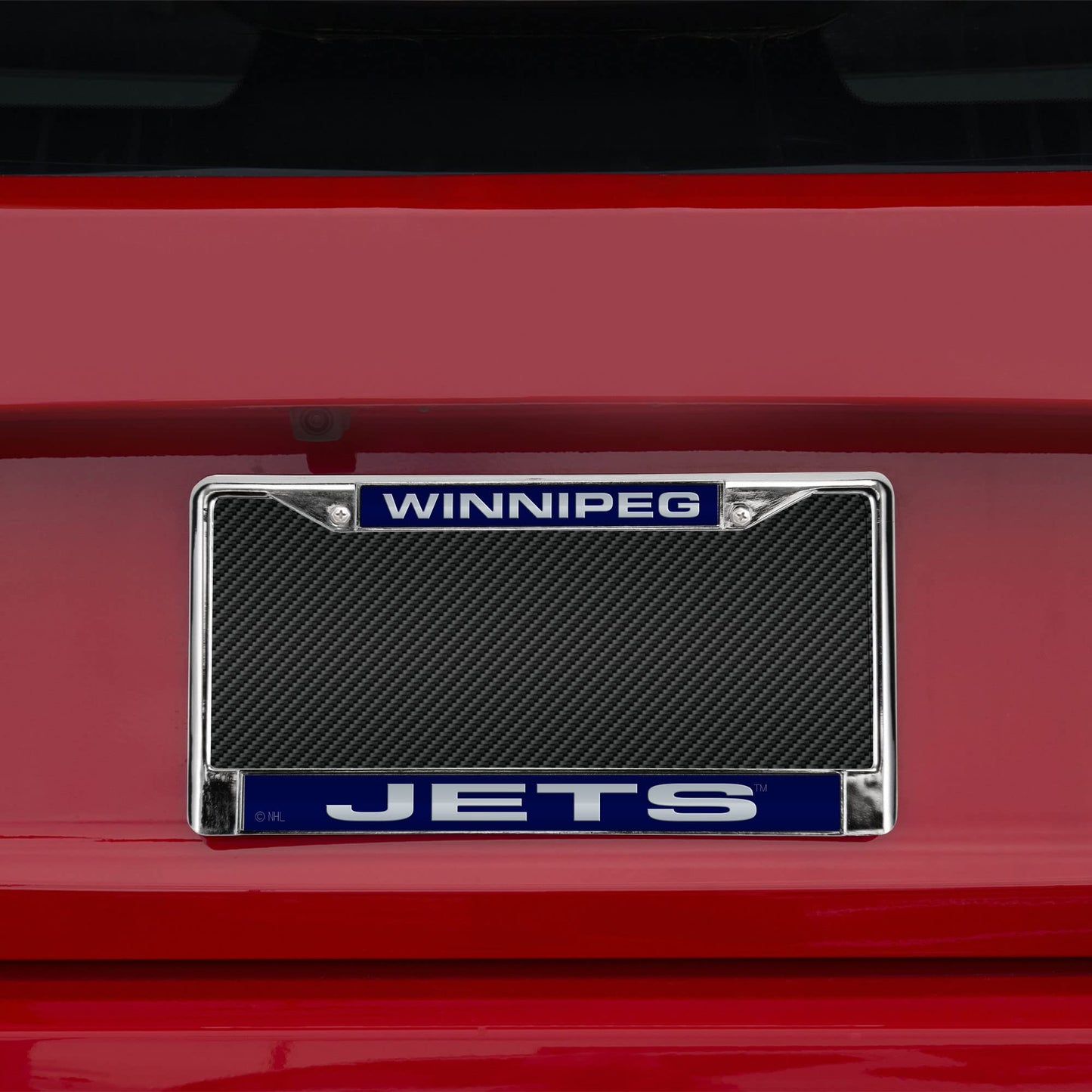 Winnipeg Jets Laser Etched Chrome License Plate Frame