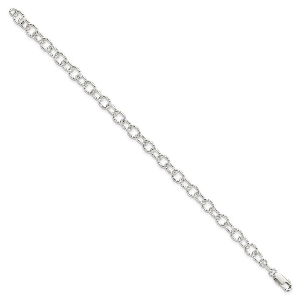 Sterling Silver Polished Fancy Link Bracelet 7.5 inches