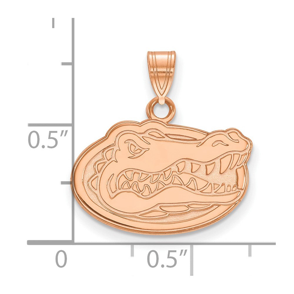 14k Rose Gold LogoArt University of Florida Gator Small Pendant