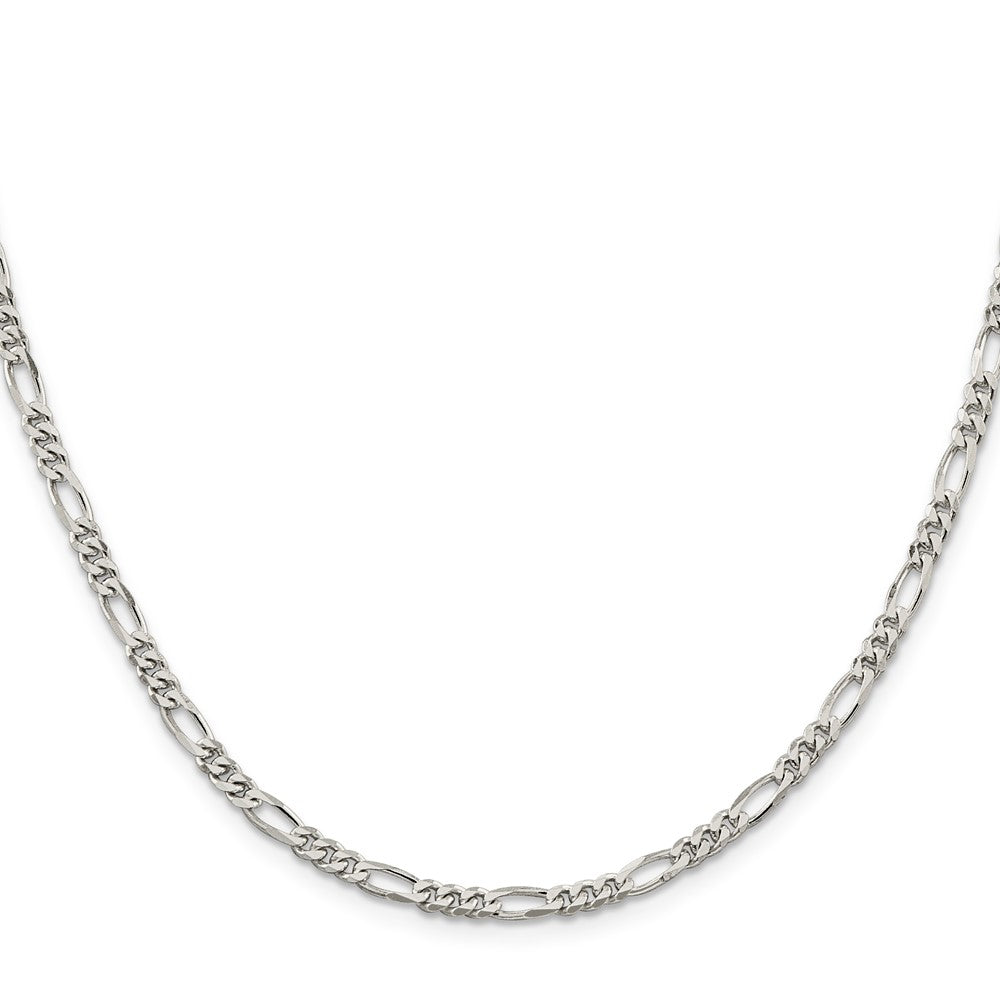 Sterling Silver 3.5mm Figaro Chain 20 Inches